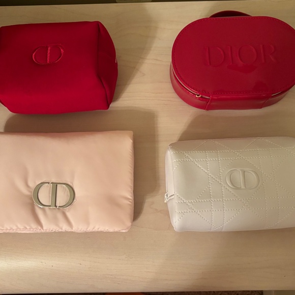New Dior 4 Piece Cosmetic Case Bundle Set - Picture 4 of 5